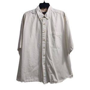 CM And Company Shirt Mens‎ Size XL White Casual ButtonDown Short Sleeves Classic